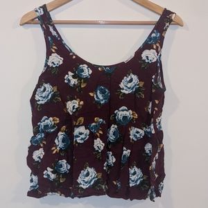 F21 Babydoll Floral Shirt